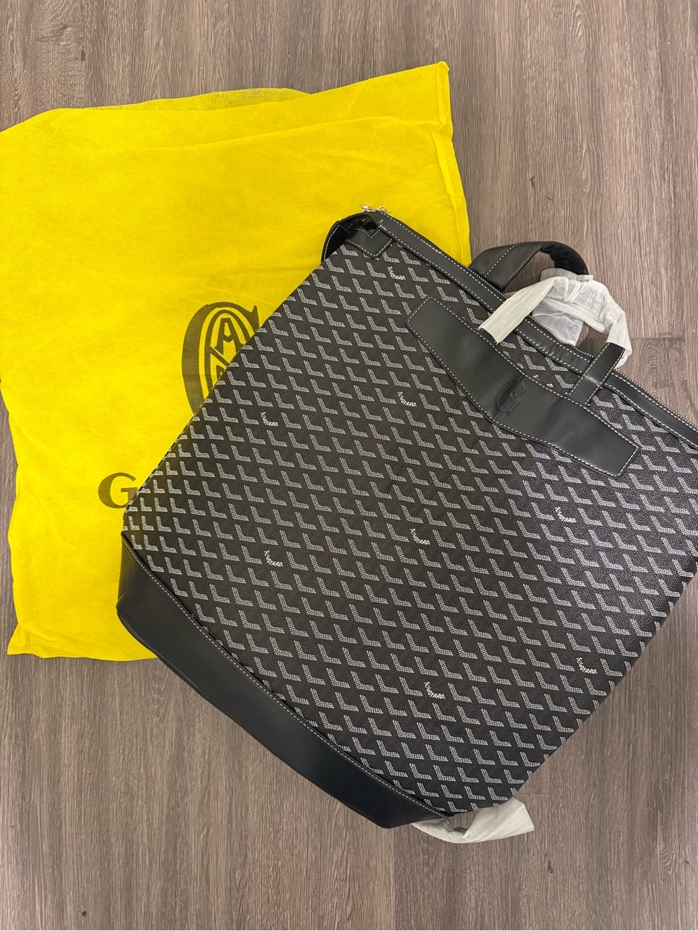 Goyard black backpack